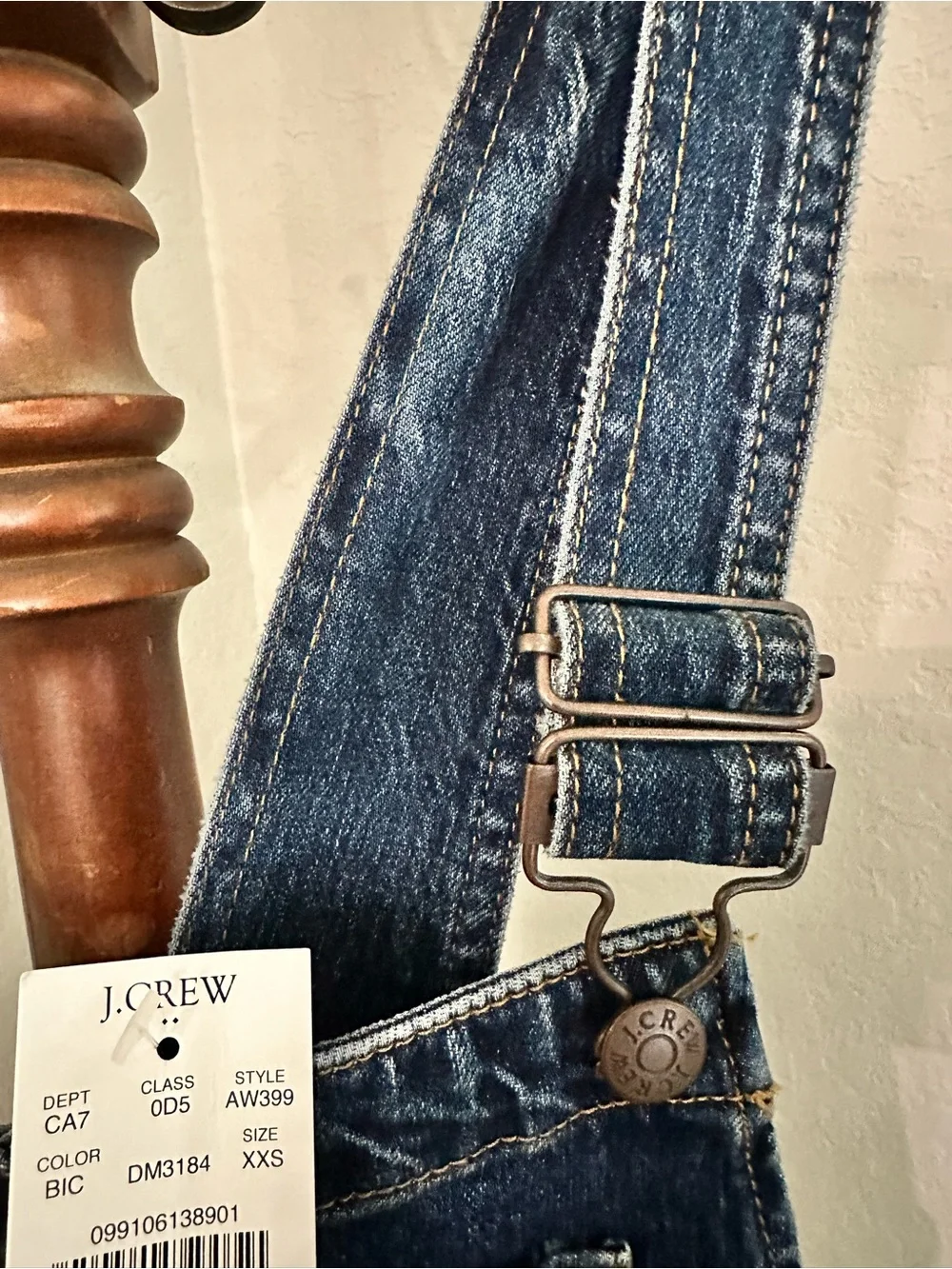 J. Crew Dark Blue Denim Overalls